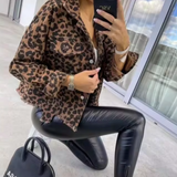 Lennie – Denim-Mantel für Damen mit Leopardenmuster