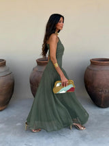 Tolinda - Robe maxi en mesh à une épaule