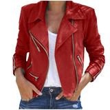 Arvenza - Womens Zip Leather Jacket