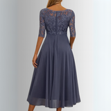 Lhaica  - Sukienka z koronką w stylu eleganckim