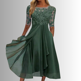 Lhaica  - Sukienka z koronką w stylu eleganckim