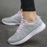 Elirah - Zapatillas casuales para caminar con cordones para mujer