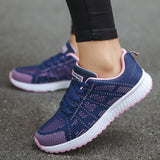Elirah - Zapatillas casuales para caminar con cordones para mujer