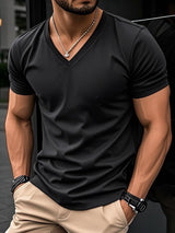 V-Neck Slim Fit Men's T-Shirt
