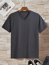 V-Neck Slim Fit Men's T-Shirt