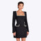 Marion | Abito elegante con scollo a U decorato con perle da donna