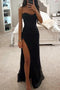 Robe longue fendue à corset en satin pour femme - Robe de soirée élégante automnale