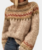 Maglione da donna lavorato a maglia con motivo Fair Isle - Hiver