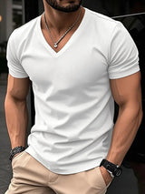 V-Neck Slim Fit Men's T-Shirt