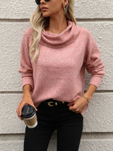 Rosamund – Suéter suave de cuello alto para mujer