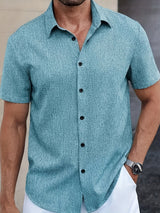 Lightweight Linen Blend Short Sleeve Shirt