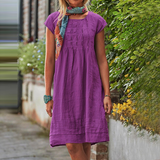 Women's Loose Short-Sleeved Dress