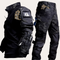 Herretaktisk outfit med multi-camouflage design