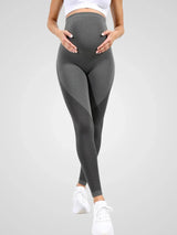 Leggings premaman – Leggings premaman a vita alta con supporto per la pancia