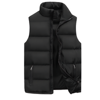 Men's Puffer Bodywarmer Vest for Layering with Stitched Look