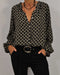 Zara | Blouse en V avec manches longues pour l'automne