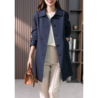 Women's Casual Waterproof Trench Coat