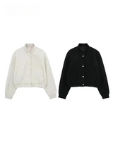 Zyrah - Womens Cropped Bomber Jacket