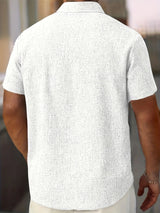 Lightweight Linen Blend Short Sleeve Shirt