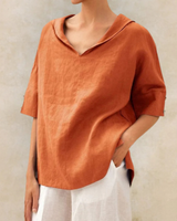 Zaylora - Linen Spring Summer Women Blouse