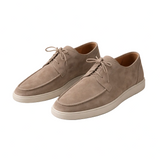 Men's Suede Leather Lace-up Loafers - Regular Fit