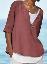 Marisse - Elegant bluse med lagdelt effekt