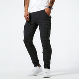 Men's Stretch Cargo Jeans – Casual Slim Fit Denim Pants