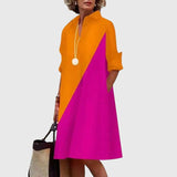 Avelyn – Midi Dress With Pockets for Effortless Elegance