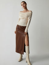 Yavira – Women’s Off-Shoulder Knit Top