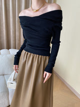 Yavira – Women’s Off-Shoulder Knit Top