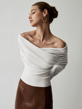 Yavira – Women’s Off-Shoulder Knit Top