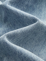 Broek denim lichtblauw detailtextuur