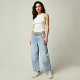 Women's Baggy Jeans with Relaxed Fit