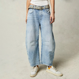 Women's Baggy Jeans with Relaxed Fit