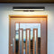 Aplique exterior de acero inoxidable negro