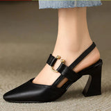 Clairenne – Mary Jane slingback con tacco largo