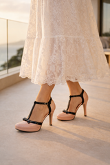High Heel Shoes with Ankle Strap and Platform - Zulma