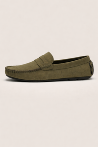 Winslow - Men's Suede Loafers with Classic Penny Design