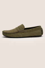 Winslow - Men's Suede Loafers with Classic Penny Design