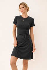 Vestido casual de manga corta para mujer