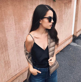Ismera – Casaco acolchoado com fecho e bolsos para mulher