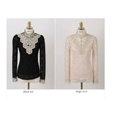 Elarisse - Blusa da donna ricamata