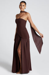 Women's Maxi Dress with Slit