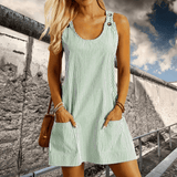 Nathalie – Vestido de Praia de Verão às Riscas