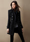 Cappotto invernale elegante da donna con patta di abbottonatura - Cappotto caldo e classico per la stagione fredda