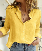 Women's Blouse Solid Color or Bird Print