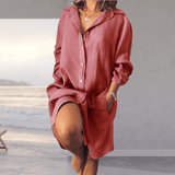 Lara – Vestido camisa de verano oversize