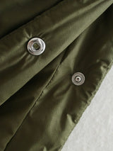 Kelira – Veste matelassée zippée vert armée pour femme