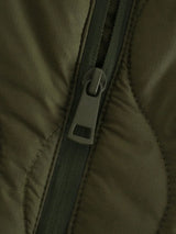 Kelira – Veste matelassée zippée vert armée pour femme