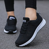Elirah - Zapatillas casuales para caminar con cordones para mujer